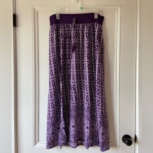🌟FREE WITH PURCHASE🌟 George purple maxi skirt with elastic waist